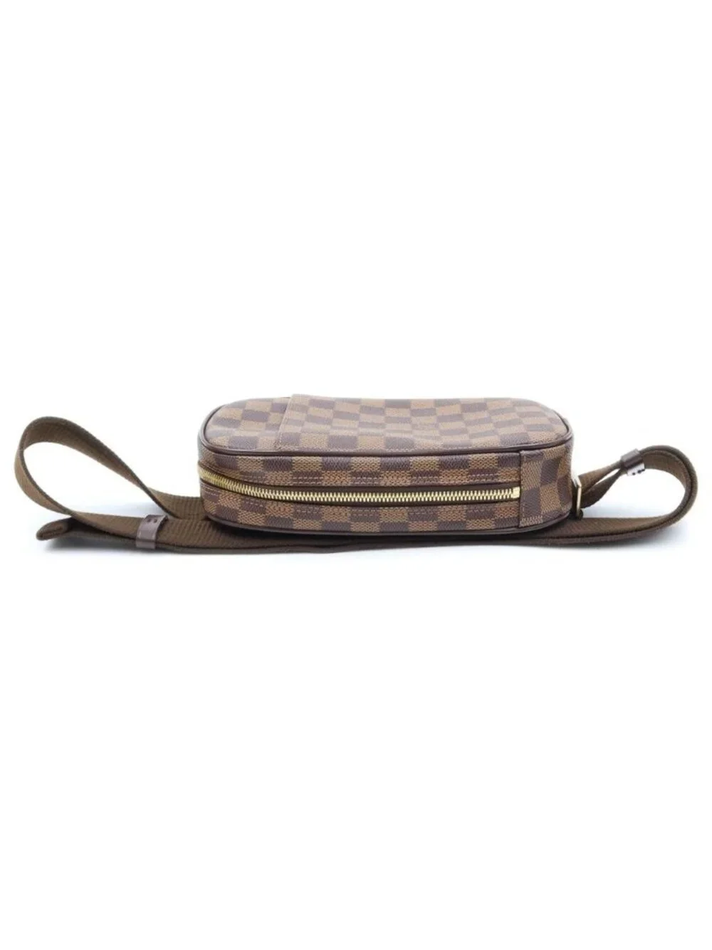 Louis Vuitton Damier Pochette Gange Leather Body Shoulder Bag Brown